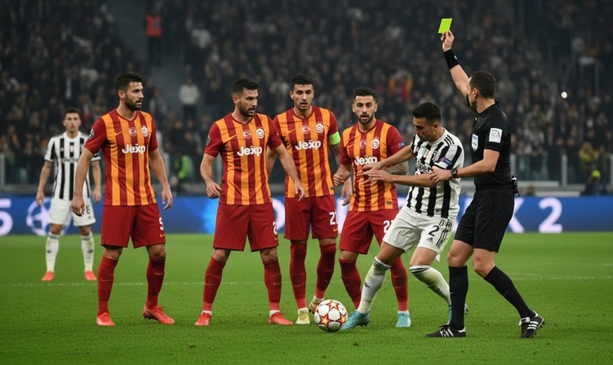 Galatasaray’ın Juventus ile Maçında Dört Oyuncunun Kart Tehlikesi
